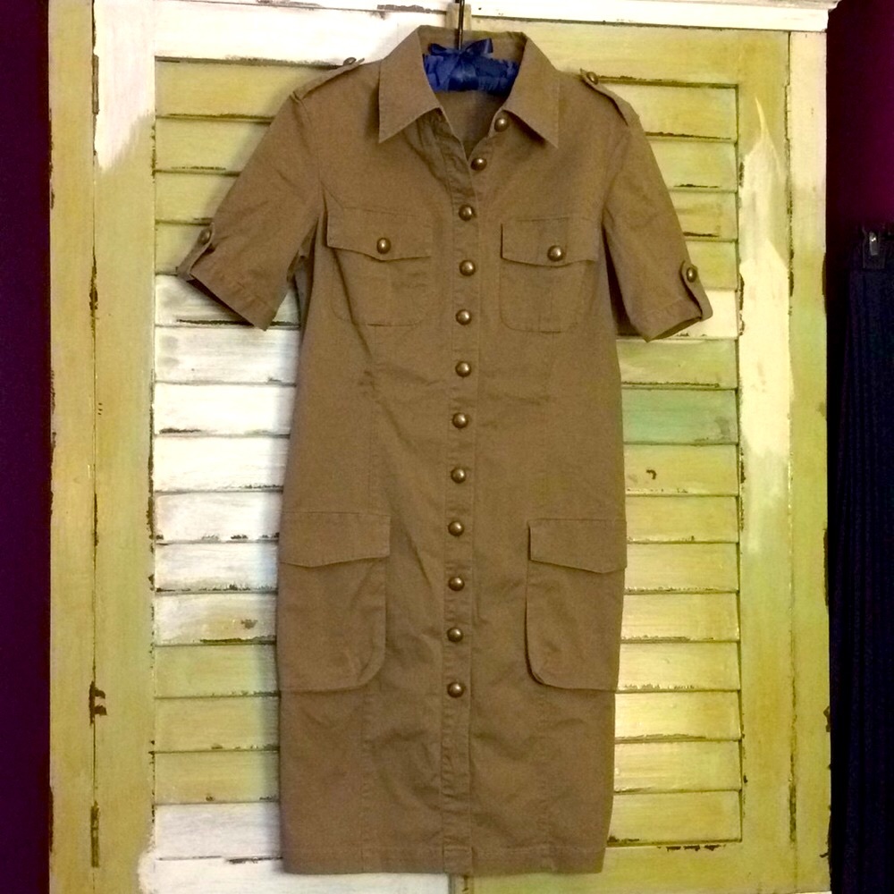 Victoria's Secret Olive button down dress